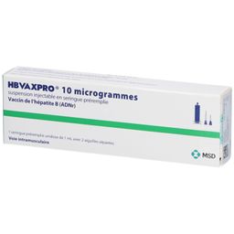 HBVAXPRO 10 µg Inj.-Susp.i.e.Fertigspr.m.Kanüle