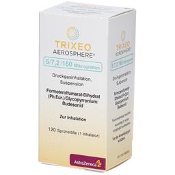 TRIXEO Aerosphere 5/7,2/160µg Druckgasinh.120ED