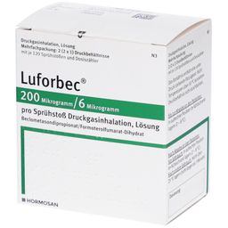 LUFORBEC 200 µg/6 µg 120 Hub Dosieraerosol