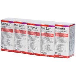 FERINJECT 50 mg Eisen/ml Inj.-/Inf.-Dispers.500mg