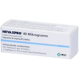 HBVAXPRO 40 µg Inj.-Susp.i.e.Fläschchen