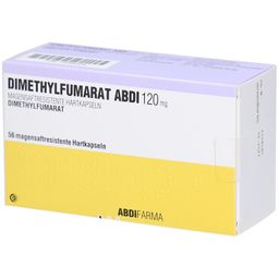 DIMETHYLFUMARAT Abdi 120 mg magensaftres.Hartkaps.