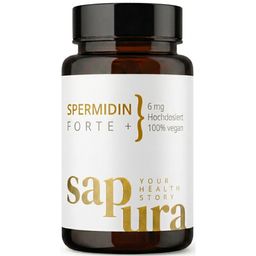Spermidin Forte 6mg aus Weizenkeimextrakt | 60 Kapseln - Hochdosiert | sapura health®