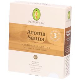 PRIMAVERA® Aroma Sauna Set Harmonie & Erdung mit 3 Bio-Aufgüssen