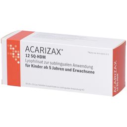 ACARIZAX 12 SQ-HDM Lyophilisat z.sublingualen Anw.