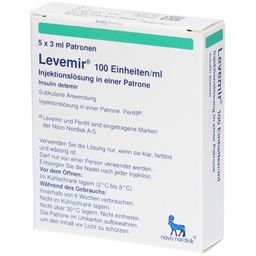 LEVEMIR Penfill 100 Einheiten/ml Inj.-L.Zyl.-Amp.