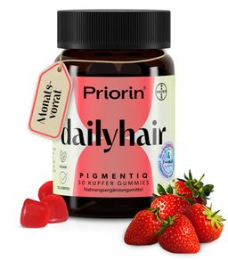 Priorin® dailyhair PIGMENTIQ: Gummies, die die Haarfarbe strahlen lassen - Jetzt 10% mit dem Code priorin10 sparen*