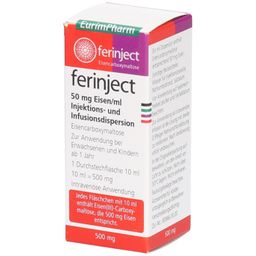 FERINJECT 50 mg Eisen/ml Inj.-/Inf.-Dispers.500mg