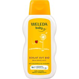 Weleda Baby Calendula Schlaf Gut Bad – sanftes Pflegebad zur abendlichen Entspannung für Babys
