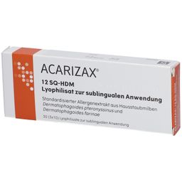 ACARIZAX 12 SQ-HDM Lyophil.z.subl.Anw.KDR ab5+ERW