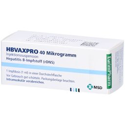 HBVAXPRO 40 µg Inj.-Susp.i.e.Fläschchen