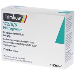 TRIMBOW 172 µg/5 µg/9 µg 120 Hub Druckgasinhalat.