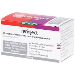 FERINJECT 50 mg Eisen/ml Inj.-/Inf.-Dispers.100mg