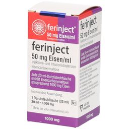 FERINJECT 50 mg Eisen/ml Inj.-/Inf.-Dispers.1000mg