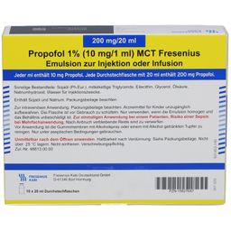 PROPOFOL 1% 10mg/1ml MCT Fres.Em.z.Inj.u.Inf.Dsfl.