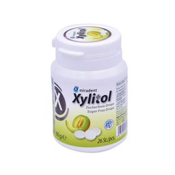 miradent Xylitol zuckerfreie Drops, Honigmelone
