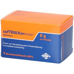 CEFTRIAXON-saar zur Infusion 2 g P.z.H.e.Inf.-Lsg.
