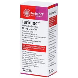 FERINJECT 50 mg Eisen/ml Inj.-/Inf.-Dispers.500mg