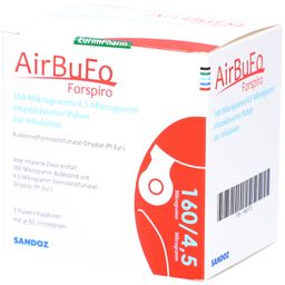 AIRBUFO Forspiro 160 µg/4,5 µg/Dosis 3x60 ED