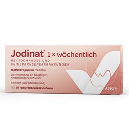 Jodinat® 1 x wöchentlich 1530 Mikrogramm Tabletten - Bei Jodmangel und Schilddrüsenerkrankungen