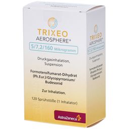 TRIXEO Aerosphere 5/7,2/160µg Druckgasinh.120ED