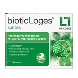 bioticLoges subtilis – 3-fach clever mit Bacillus subtilis, Akazienfasern und Calcium zur natürlichen Unterstützung des Darms