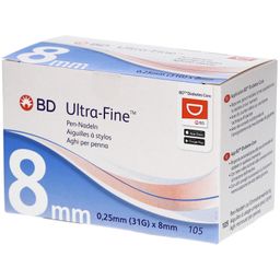 BD Ultra-Fine™ Pen-Nadeln 0,25 mm (31G) x 8 mm