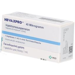 HBVAXPRO 40 µg Inj.-Susp.i.e.Fläschchen
