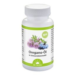 Dr. Jacob's Oregano-Öl Kapseln BIO ätherisches Schwarzkümmelöl Carvacrol vegan