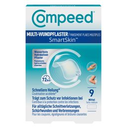COMPEED® Multi-Wundpflaster SmartSkin™  - 9x mittelgroße Wundschutzpflaster, Wundheilpflaster