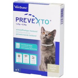 PREVEXTO 1,25g+0,56g wst.halt.Halsband Katzen