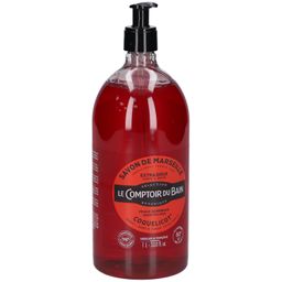 Le Comptoir de Bain Traditionelle Seife aus Marseille Klatschmohn