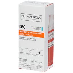 BELLA AURORA Sonnencreme gegen Pigmentflecken LSF50 Mischhaut bis fettige Haut