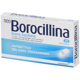 NeoBorocillina Antisettico Gola Pastiglie per Mal di Gola Senza Zucchero