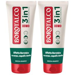 Borotalco Doccia Schiuma Uomo 3 in 1 Originale (200mL)