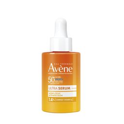 Eau Thermale Avène Ultra Siero SPF50+, Attiva la luminosità , Protezione solare viso molto alta, 30ml