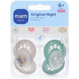 Mam Original Night Succhietti Ortodontici 6+Mesi 2 Pezzi