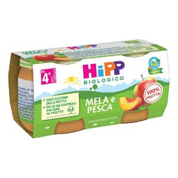 Hipp Bio Apfel/Pfirsich Brei 2 X 80 G Hipp