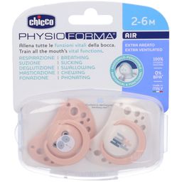 Chicco Schnuller Air Rosa Silikon 2-6 Monate 2 Stück Chicco