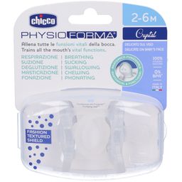 Chicco Gommotto Silikon Kristall 2-6 Monate 2 Stück Chicco