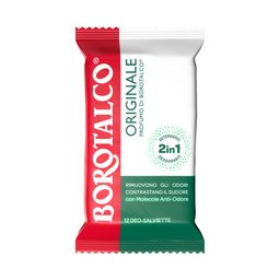 Borotalco® - Deo-Salviette Originale 2in1 detergenti e deodoranti arricchite con molecole anti-odore