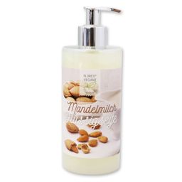 Florex Vegane Flüssigseife mit Mandelmilch im Spender 400 ml