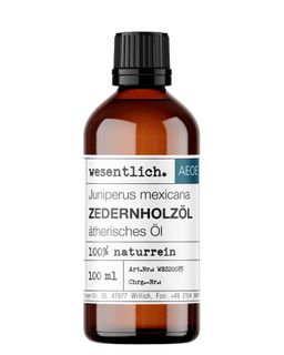 Zedernholzöl - ätherisches Öl von wesentlich.