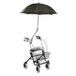 Premium Rollatorschirm Rolko Protektor Farbe Braun-Grün