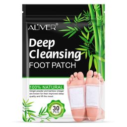 Aliver Detox Fußpflaster Fuß Pflaster Fußpflege Entgiftungspflaster mit Bambusessig