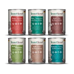 Venandi Animal - Probierpaket - Huhn, Pute, Rind, Huhn & Kaninchen, Kalb, Truthahn