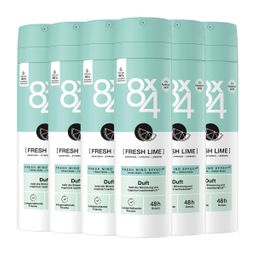 8x4 Deo Spray Fresh Lime erfrischend-spritzigen Zitrusnote 48h Schutz
