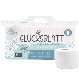 Glücksblatt Toilettenpapier Klassisch Weiss