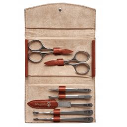 Niegeloh Etui Modell Manhattan L Cognac - Made in Solingen