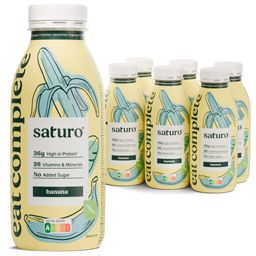 Saturo Trinknahrung Vegan Banane | Astronautennahrung Mit Protein | Trinkmahlzeit Mit Nährstoffen